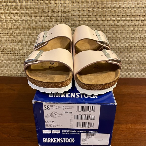 FIRM Birkenstock Arizona Leather Narrow Sandal 38N - Picture 7 of 8